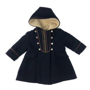 Rothschild Navy Hooded Scandinavian Wool Jacket